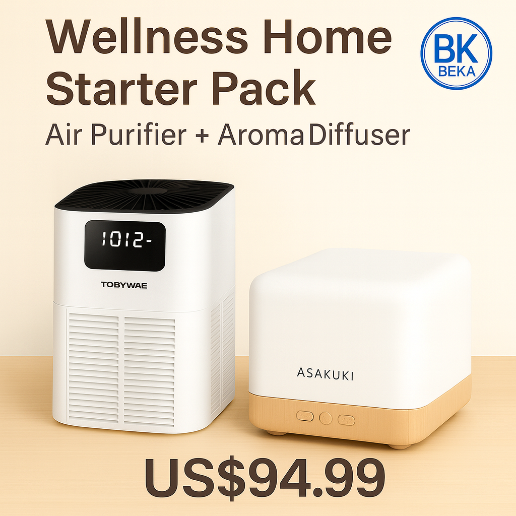 Wellness Home Starter Pack – Air Purifier + Aroma Diffuser