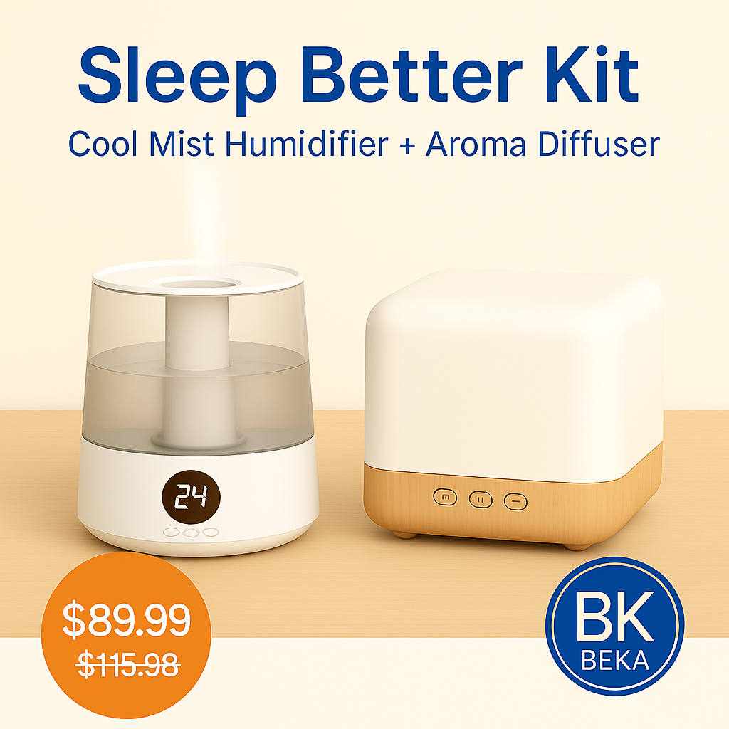 Sleep Better Kit – Humidifier + Aroma Diffuser