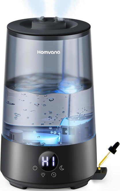Humidifiers for Bedroom Home, 3.6 L Cool Mist Top-Fill 34H Super Long Time, Quiet 23Db, Baby Humidifier, Oil Diffuser for Large Room, Plants, Nursery, Office BPA FREE, 7 Color Light Ultrasonic