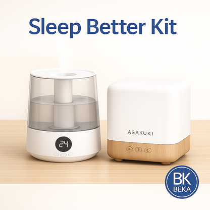 Sleep Better Kit – Humidifier + Aroma Diffuser
