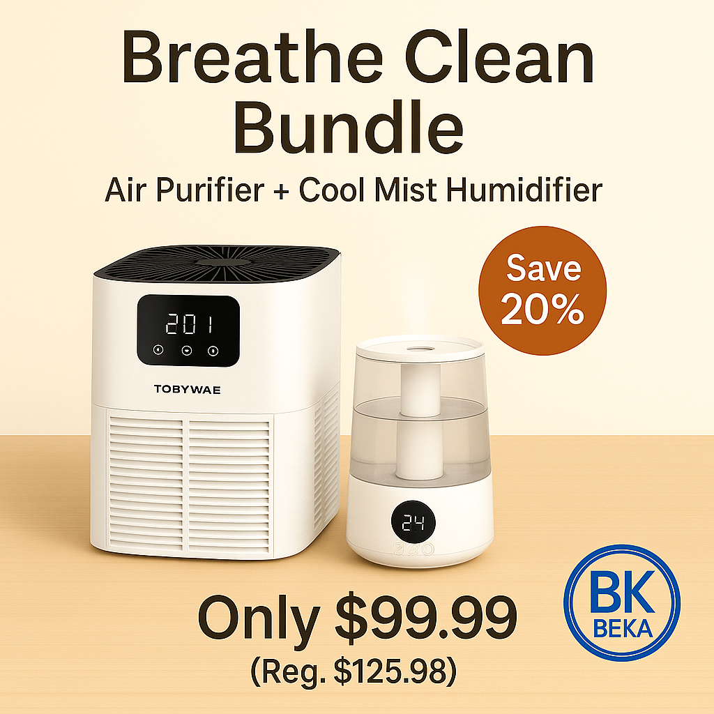 Breathe Clean Bundle – Air Purifier + Cool Mist Humidifier