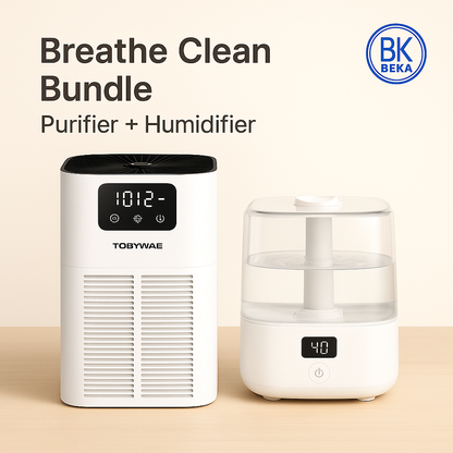 Breathe Clean Bundle – Air Purifier + Cool Mist Humidifier